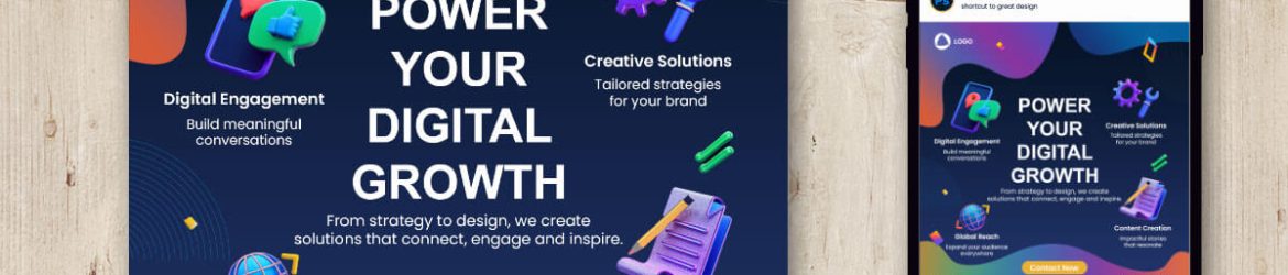 Free Digital Marketing Agency Social Media Post PSD