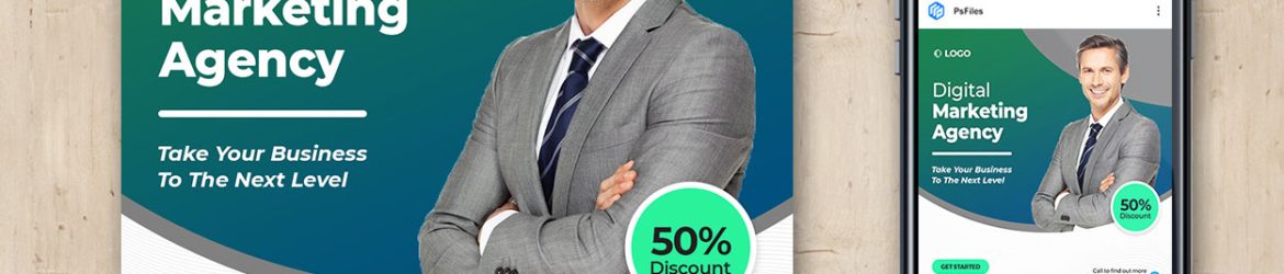 Free Digital Marketing Social Media Post PSD Template 03