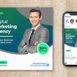 Free Digital Marketing Social Media Post PSD Template 03