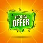 Free Discount Sale Offer Popup Banner Vector Graphic PSD Template