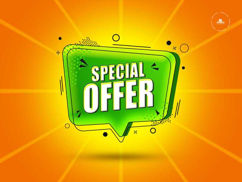 Free Discount Sale Offer Popup Banner Vector Graphic PSD Template