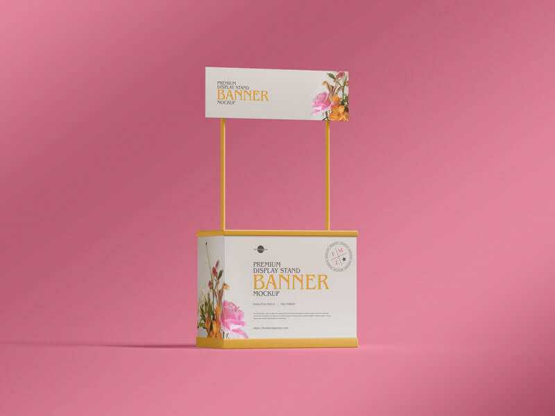 Free Display Stand Mockup PSD