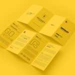 Free DL 4 Fold Brochure Mockup