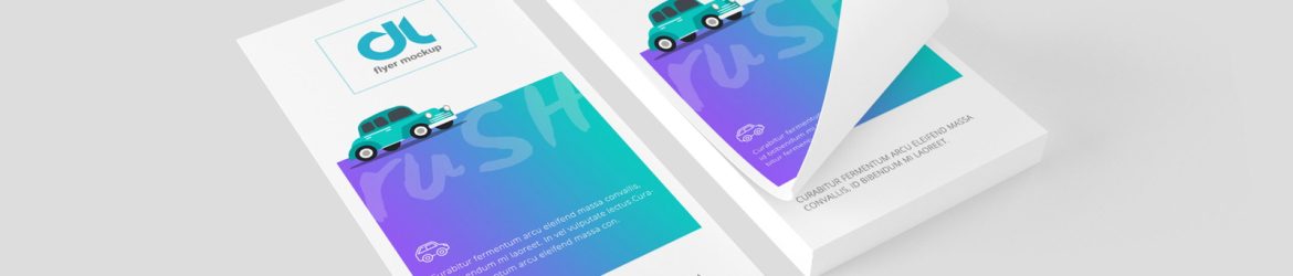 Free DL Flyer PSD Mockup