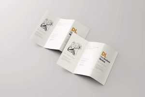 Free DL Three Fold Brochure Mockups PSD set - Free Photoshop Files