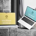 Free Double MacBook Mockups PSD
