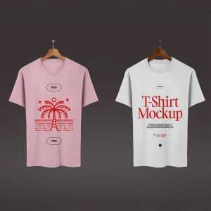 Free Double T-Shirt's Mockup