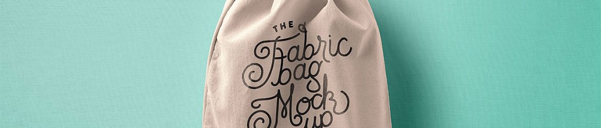 Free Drawstring PSD Bag Mockup
