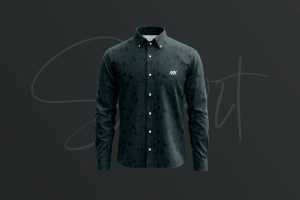 Free Dress Long Sleeve Formal Shirt Mockup PSD