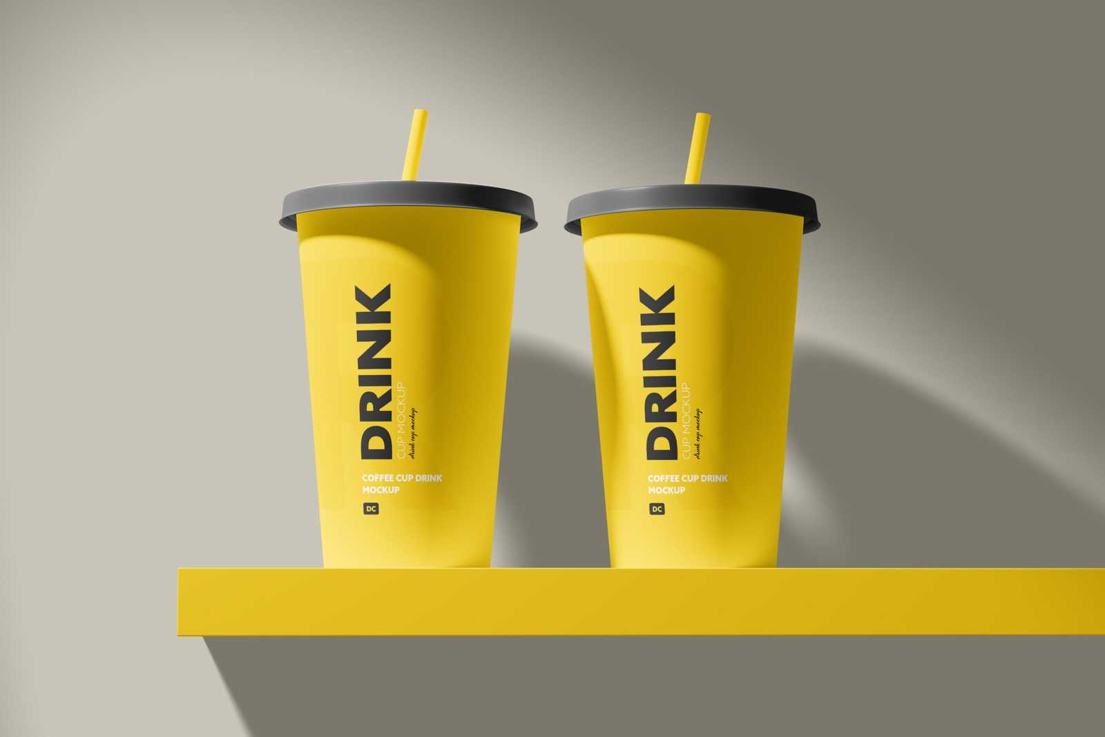 Free Drink Cup Mockup