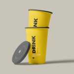 Free Drink Cup PSD Mockup