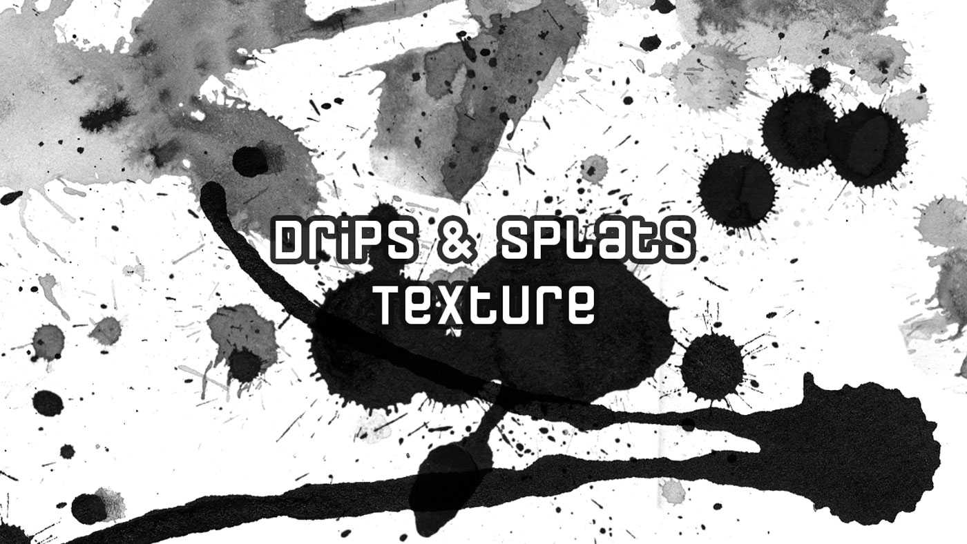Free Drips and Splats Texture Brushes