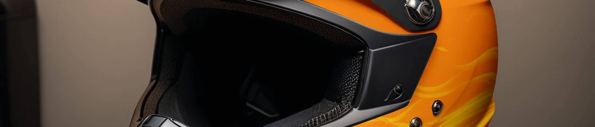 Free Dual-Sport Full Face Motorcycle Helmet Mockup PSD