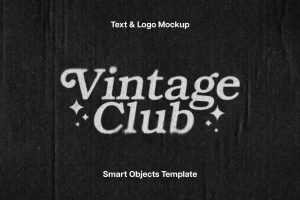 Free Dusty Halftone Print Text Effect PSD