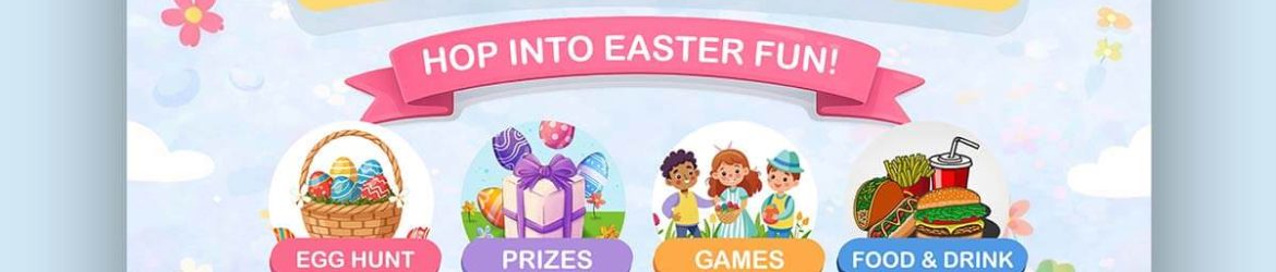 Free Easter Egg Hunt Party A4 Flyer Design PSD Template – Kids Easter Event Poster