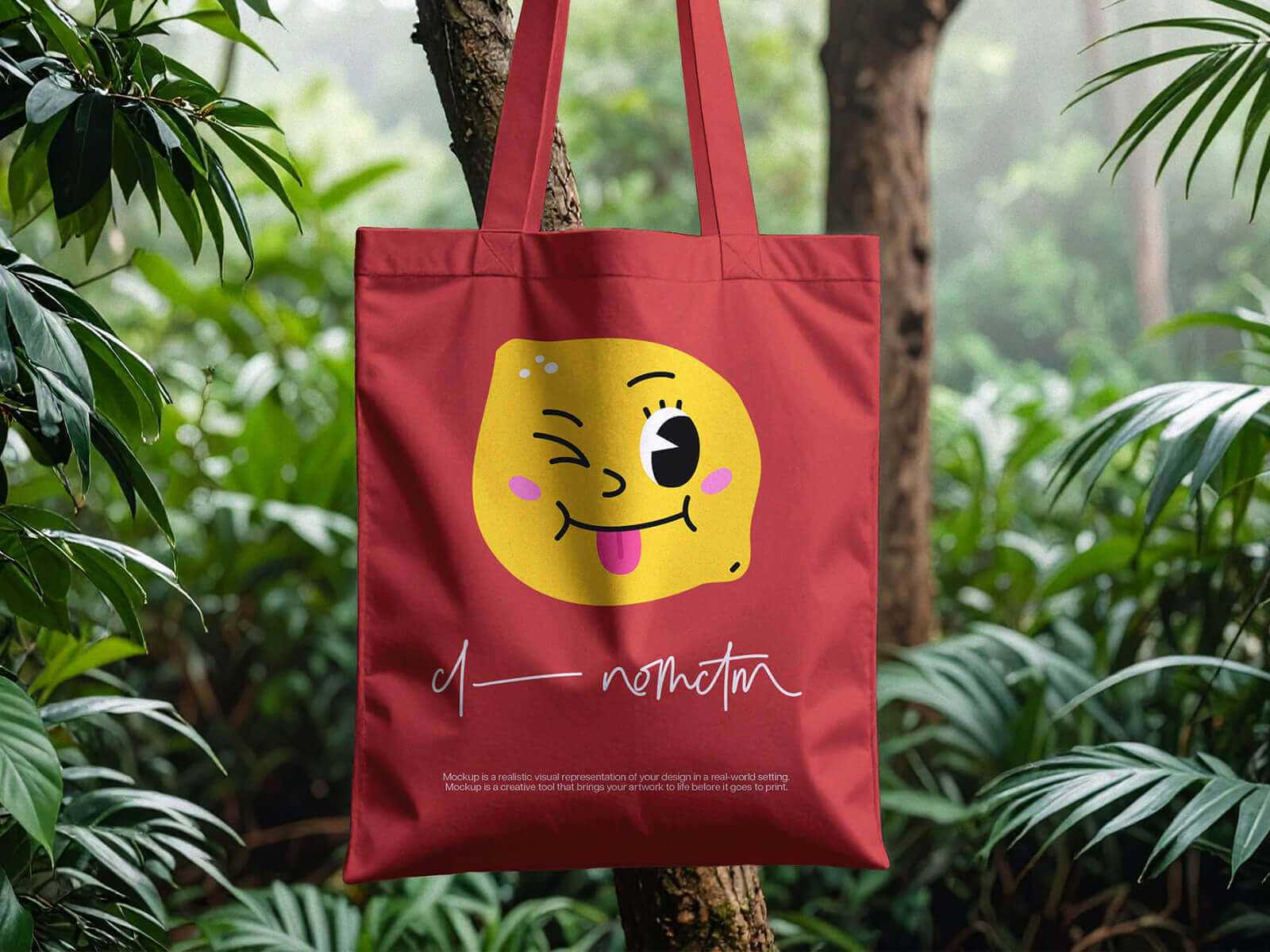 Free Eco-Friendly Tote Bag Mockup PSD