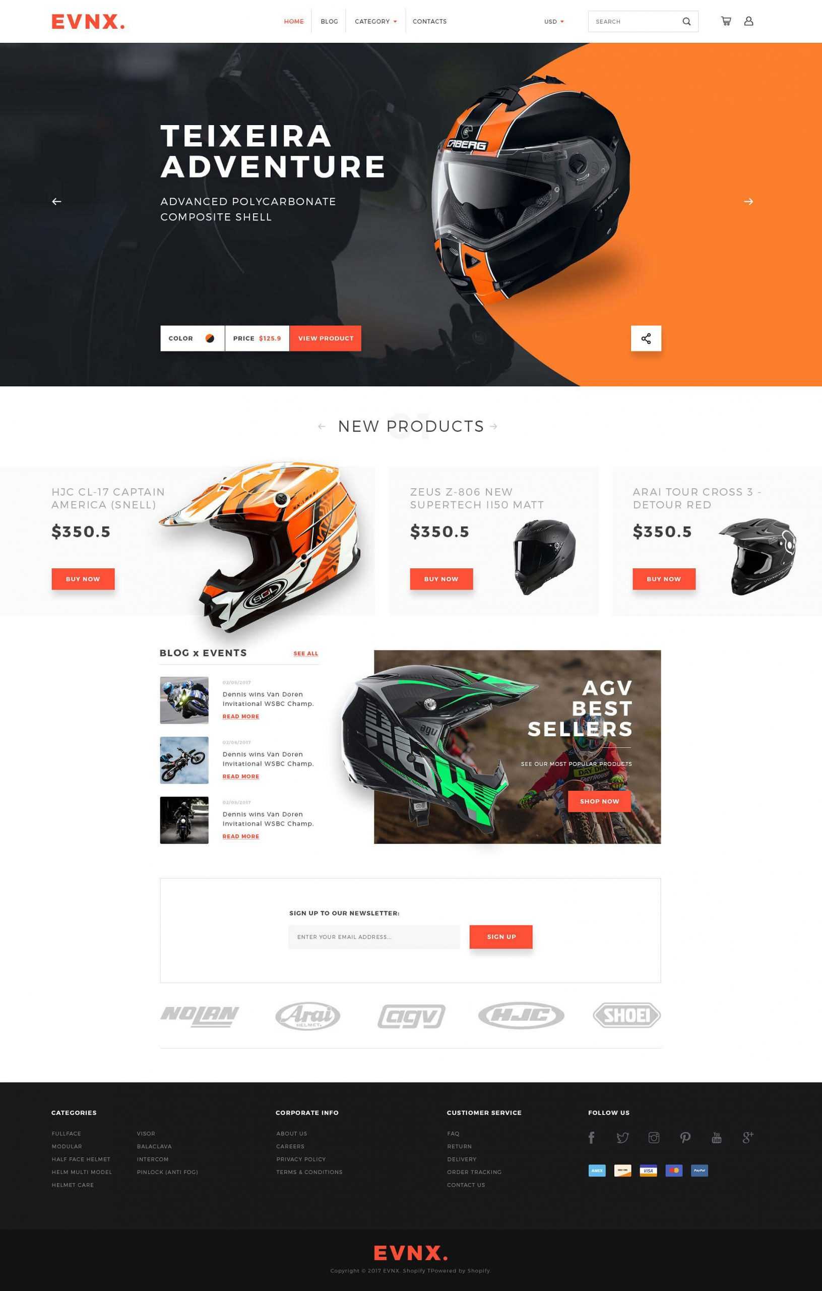 Free eCommerce Website PSD Template Download