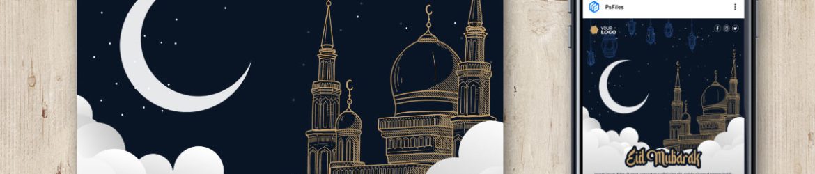 Free Eid Mubarak 2022 Social Media Post Design PSD Template