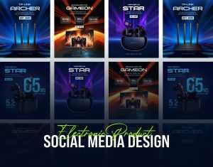Free Electronics Gadgets Social Media Post Design PSD