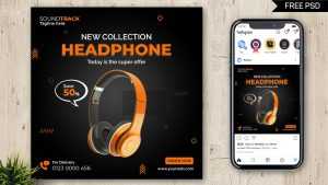 Free Electronics Product Sales Instagram Post Design Template PSD