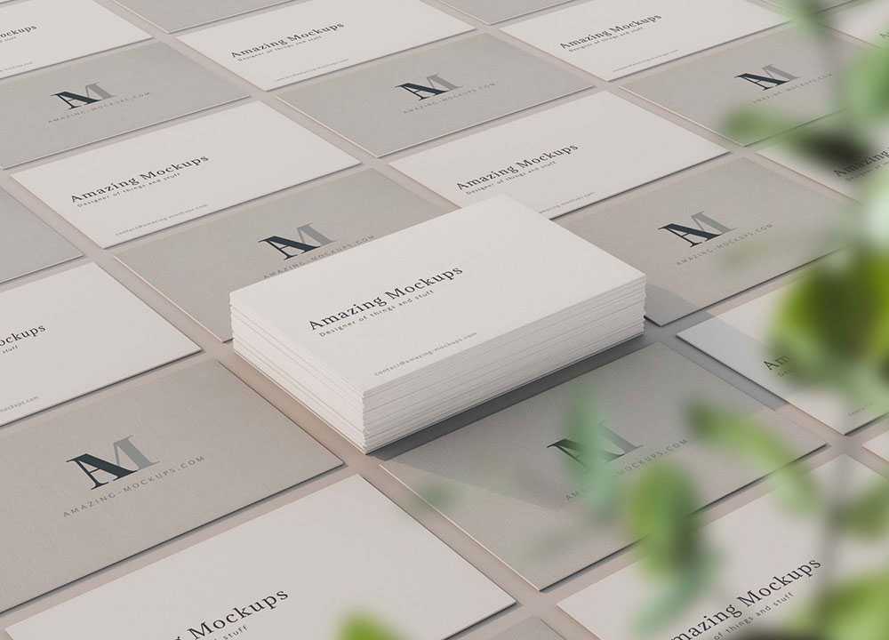 Free Elegant Business Card Mockup PSD