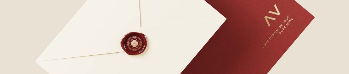 Free Elegant Envelope Gold foil Logo Mockup