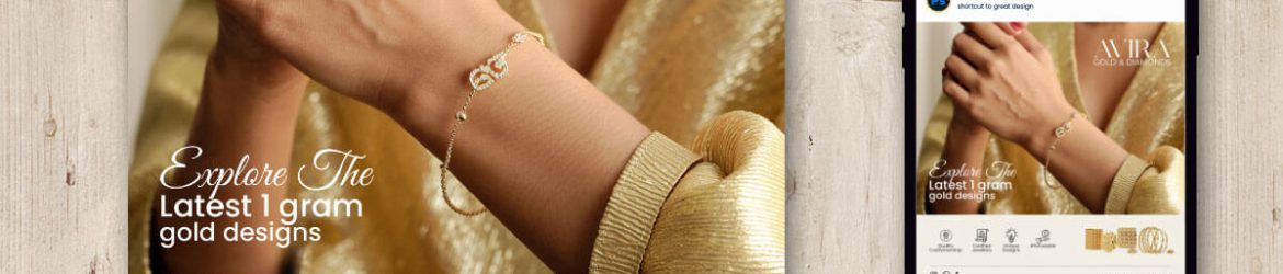 Free Elegant Gold Jewellery Social Media Post Template PSD