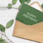 Free Elegant Greeting Card Mockup PSD