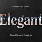 Free Elegant Metal Chrome Text Effect PSD