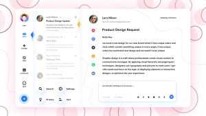 Free Email UI Kit Design Template PSD