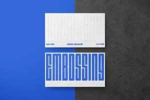 Free Embossing Business Card Mockup PSD