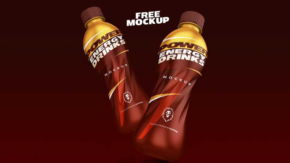 Free Energy Drink Package Mockup PSD
