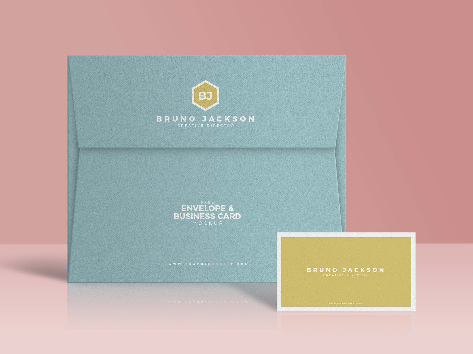 Free Envelope & Business Card Mockup