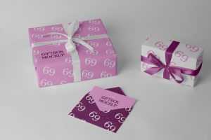Free Envelope with Two Boxes Mockup