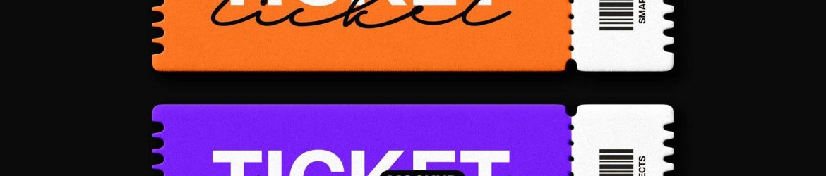 Free Event Ticket Mockup PSD