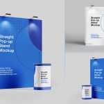 Free Exhibition Pop-Up Display Stand Mockups PSD sets - Free PSD Download Free Exhibition Pop-Up Display Stand Mockups PSD sets