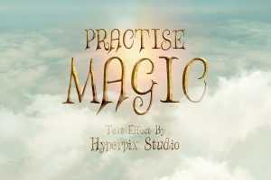 Free Fantasy Magic Text Effect PSD