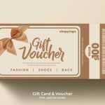 Free Fashion Brand Gift Card Voucher PSD Template