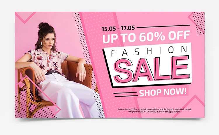 Free Fashion Sale Banner Set PSD Template