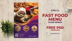 Free Fast Food Menu PSD Flyer Template