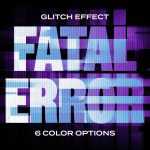 Free Fatal Error Glitch Text Effect PSD file