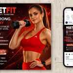 Free Fitness Gym Instagram Post Fully Edit Photoshop PSD Template