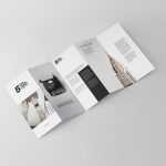 Free Five Fold DL Leaflet Mockup PSD