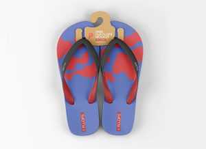 Free Flip Flops / Slipper Mockup with Hanging Tag PSD - Free Mock-ups PSD | PsFiles