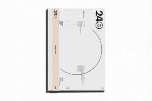 Free Floating Hardcover Book Mockup PSD
