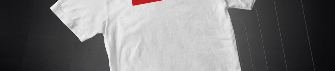 Free Floating Short Sleeves T-Shirt Mockup PSD