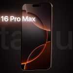 Free Floating Titanium iPhone 16 Pro Max Mockup PSD
