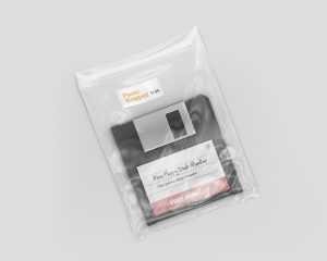 Free Floppy Disk Mockup PSD