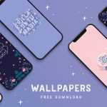 Free Floral Typography Iphone Wallpepr set