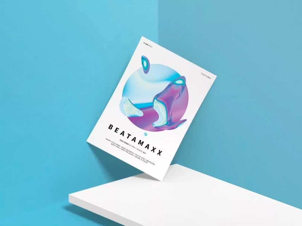 Free Flyer Design Showcase Mockup